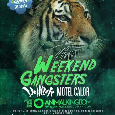 Listas para Zoologico club en la sala Marco Aldany. Pide tus listas por whatsapp al 669525651