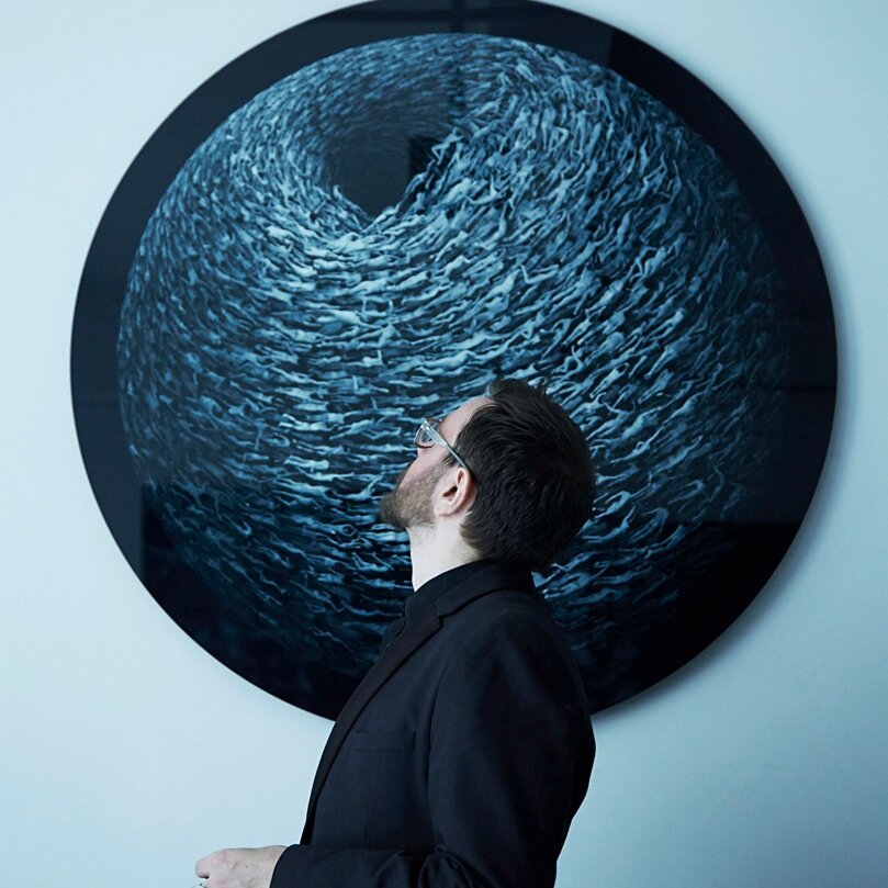 Contemporary Italian Artist- lives and works in New York- Best known by his visionary landscapes built by thousands of nude bodies-