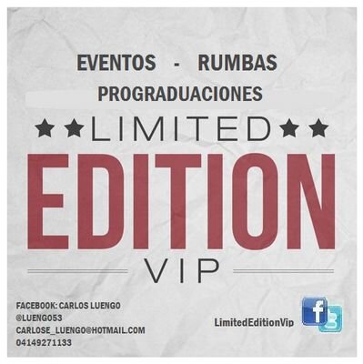 LimitedColors's profile picture. Organizadores: Instagram: @limitededitonvip  @ransesramirez23 @david bruce 04141288847-04129909364