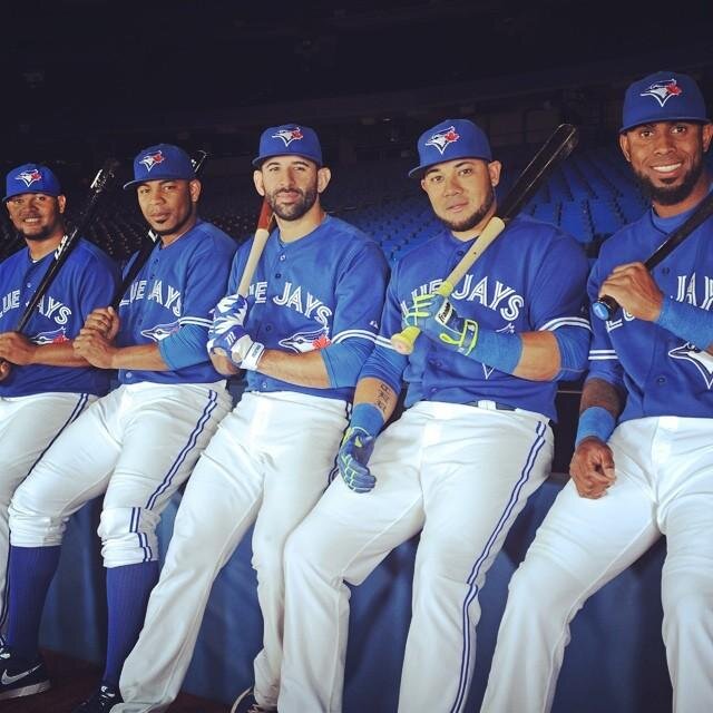 #DominicanTeam  Dominican Blue Jays Fans....! desde Rep. Dominicana apoyando a los jugadores dominicanos en toronto.