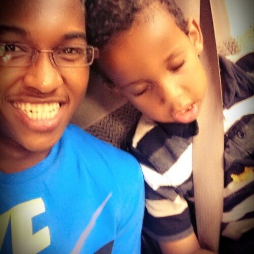 Hi im new well thats it i guess  and that's my brother not my baby