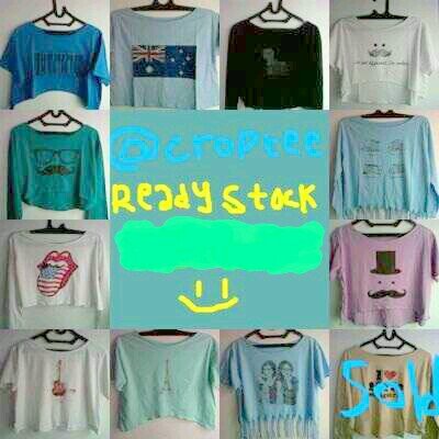 TRUSTED SELLER!  Good quality, low price sablon import USA, sell croptee, ombre product, open reseller :D, cp:line :luthfiahaerawati/nisalsabil