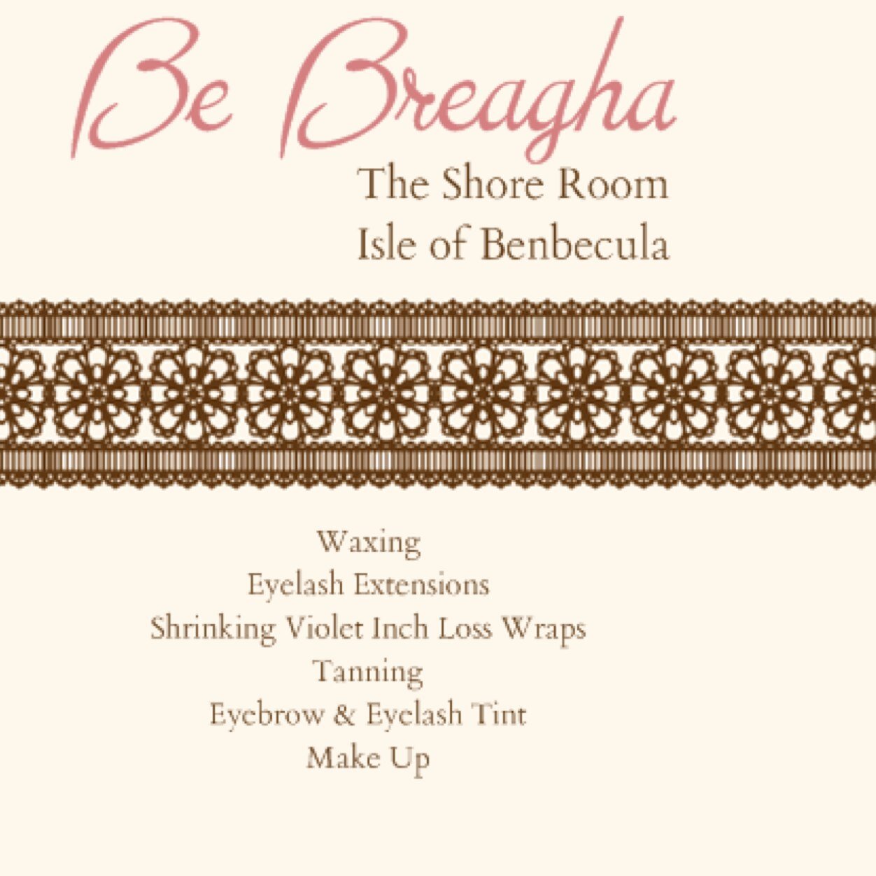 Beauty treatments available in the Western Isles. Based atThe Shore Room on Benbecula. Call 07584327744 for an appointment or find me on fb donnaattheshoreroom