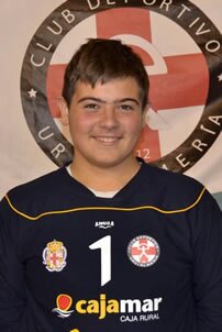 Portero de balonmano en el cdurci almeria, el 1 a mi espalda demuestra el equipo en el que estoy         barsa hasta la muerte