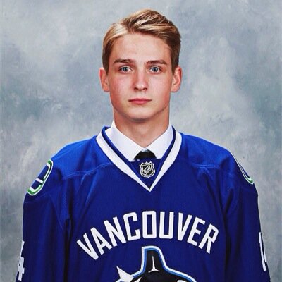 Your girlfriends favorite player. 6th overall draft pick for the Vancouver Canucks. (Not Jake Virtanen).