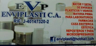 VENTA  MATERIA PRIMA PARA FARMACIAS ESTETICAS .VENTA DE ENVASES DE PLASTICO O DE  VIDRIO, TAPAS, TARROS GOTEROS. Ver fotos y listado  FACEBOOK: enviplasti
