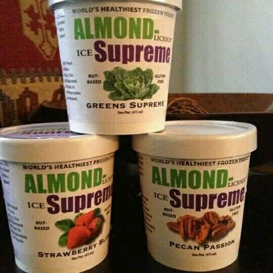 ALMOND Supreme #icesupreme...'World's Healthiest Frozen Treat' Plant-based; Nuts, Fruits and Veggies #glutenfree, #paleo...read our label.
