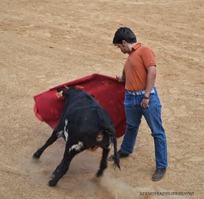 Alumno de la escuela de taurovmaquia de Salamanca,Galguero