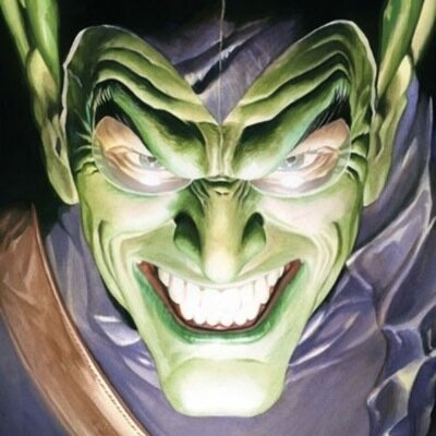 High in the rain clouds above, riding on the back of the devil bird, laughs a Goblin as he prepares his stew.