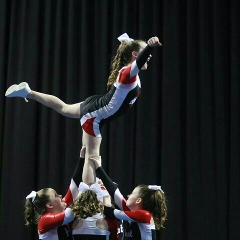 I coach cheerleading. I cheer. Yeah. Follow me. #Starbucks