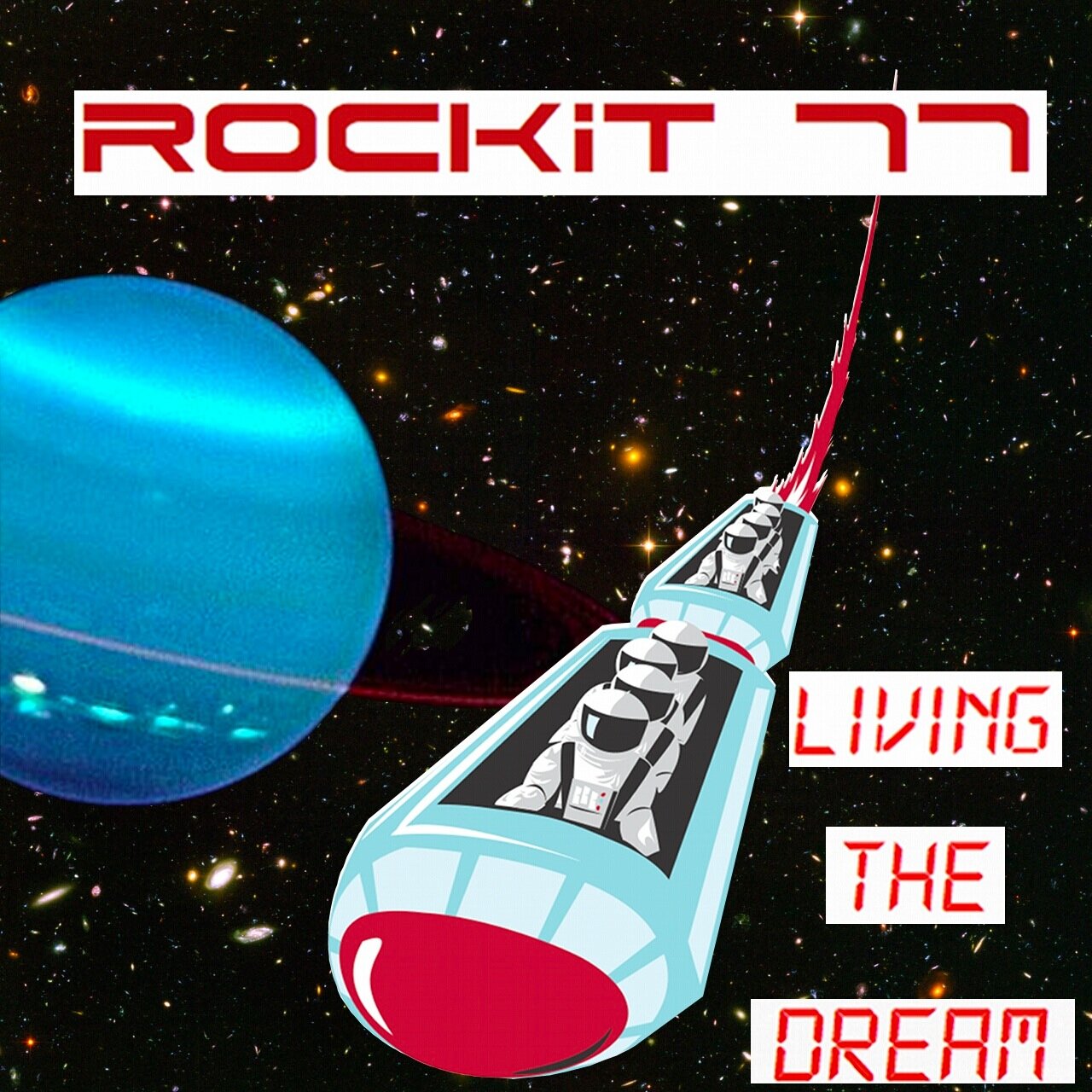 Meet Rockit '77. Rockit '77 mixes the timeless sounds of the 70's and 80's with cutting edge musical influences of today to create catchy and fresh new music!