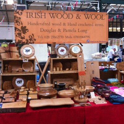 Craft business based in Ballymoney selling handcrafted wooden goods and hand crocheted hats.