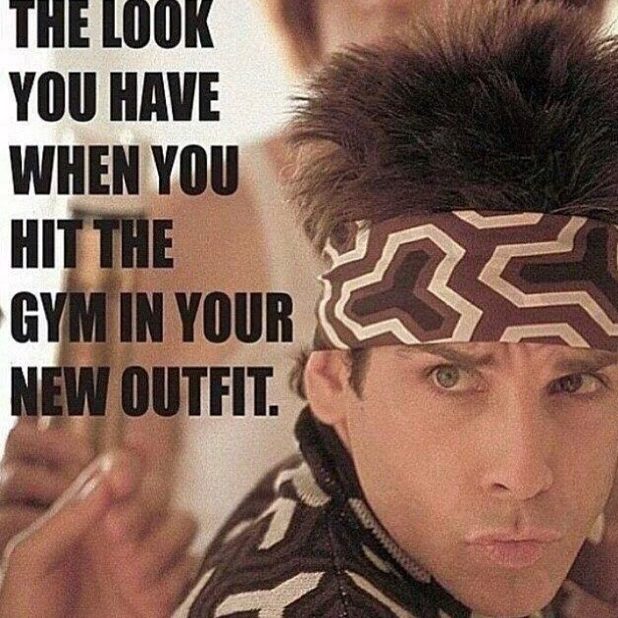 A picture perfect when exercising, also counts.