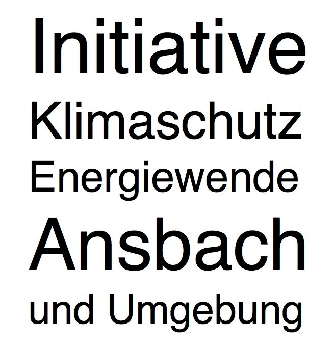 Initiative - Klimaschutz und Energiewende Ansbach und Umgebung - Bürgerinnen und Bürger für aktiven Klimaschutz und die Energiewende