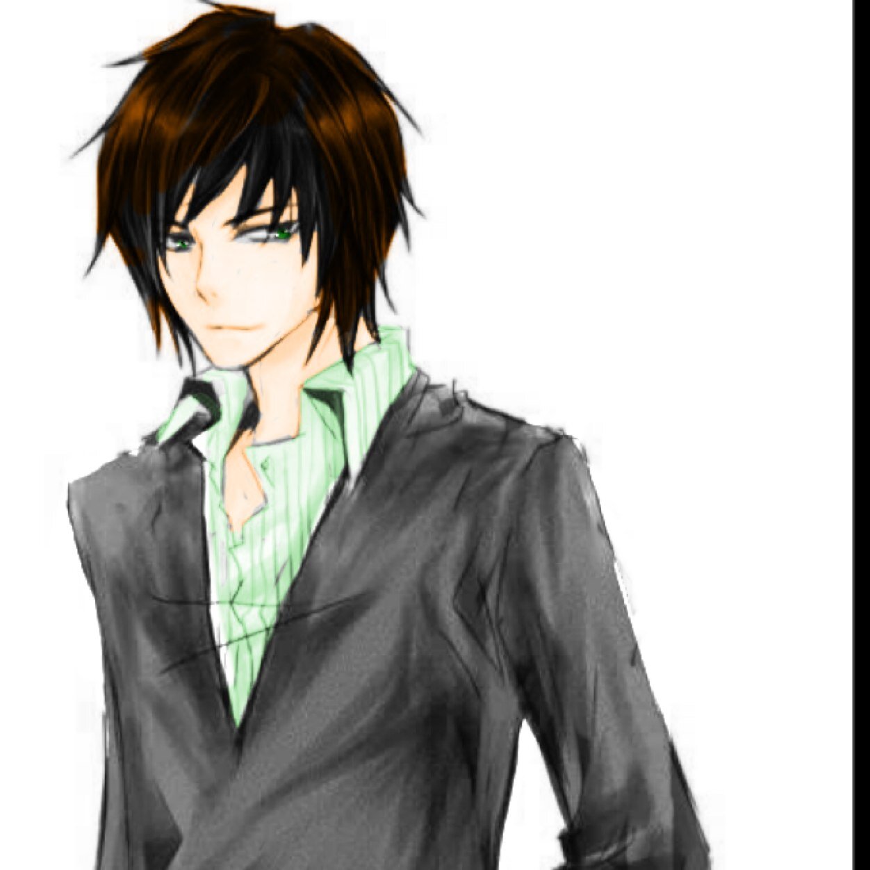 Erm hi, im Toshio, nice to meet you, im kinda shy but im not good at making friends so if you'd make the first move that be great ((#yaoi, #R-18))