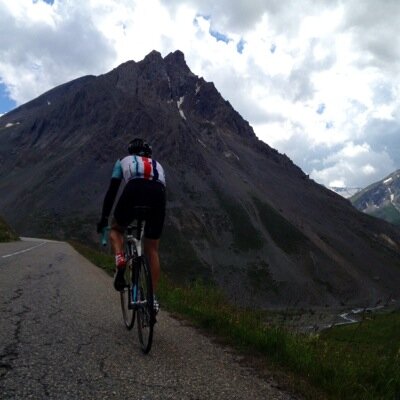 Whenever I see someone biking faster than me, I assume they aren't going as far.