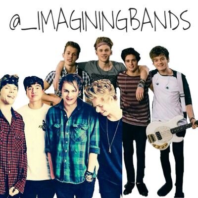 6 girls who write imagines about 5SOS and The Vamps. We made a new account so go follow that one  @imaginingbands_