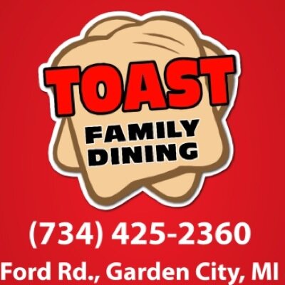 28340 Ford Road, Garden City Michigan 48135. Follow us on instagram @toast_restaurant Monday-Sunday 7am-10pm. we serve halal upon reuqest.