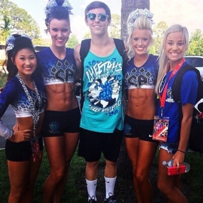 We're like the breakfast club for cheerleaders