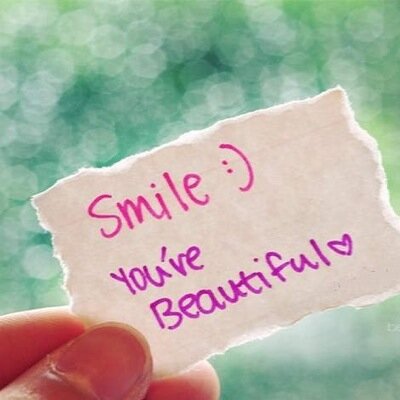 Smile because you can and it's beautiful. :)