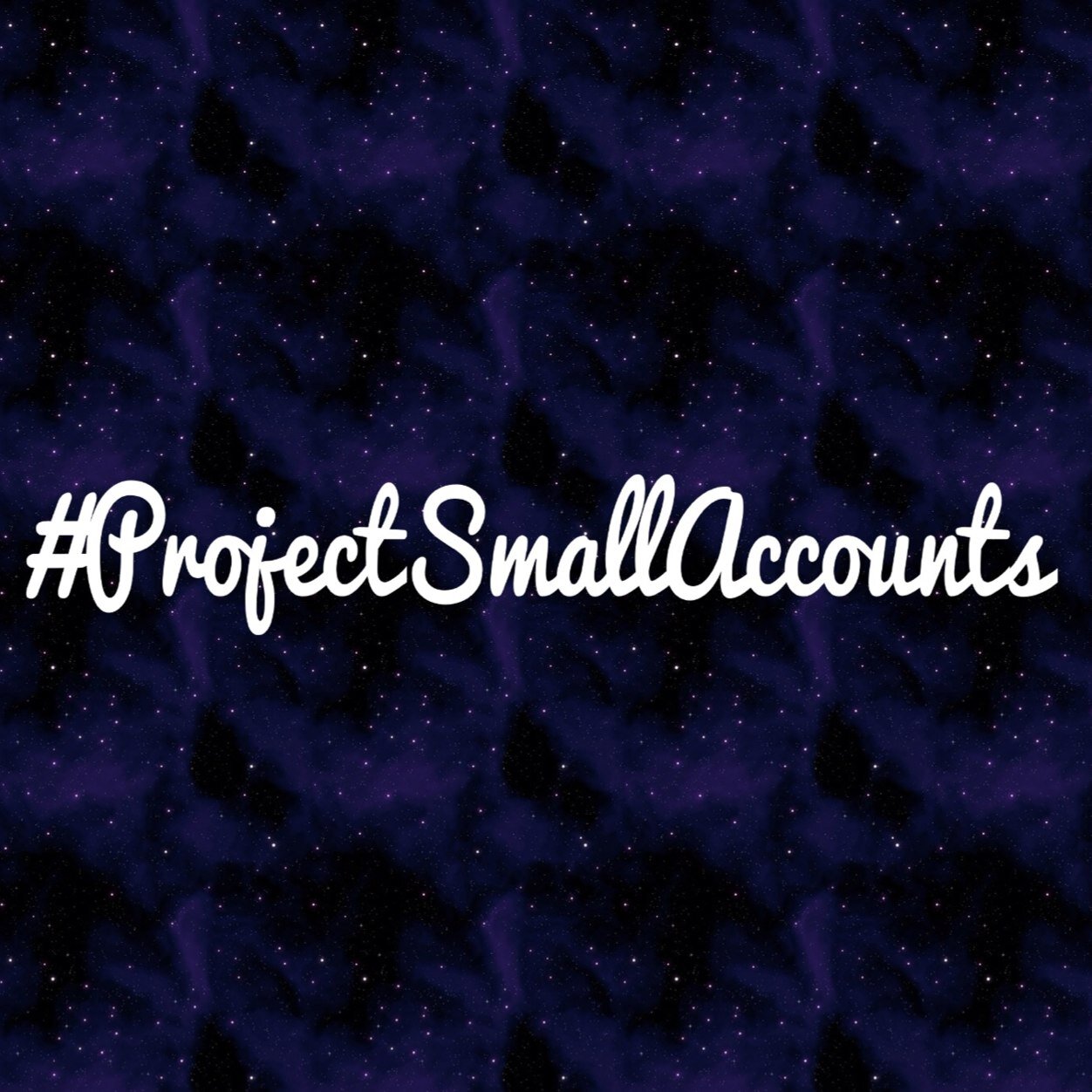#ProjectSmallAccounts this project is to help, save and change everyones lives !