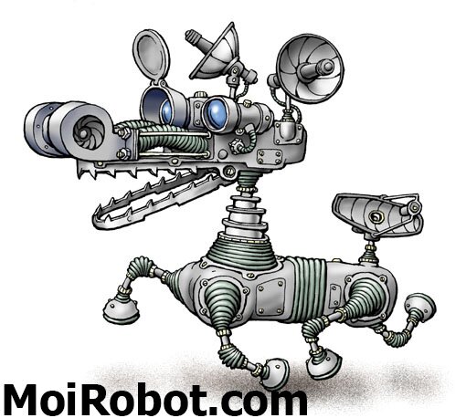 мир будущего с роботами