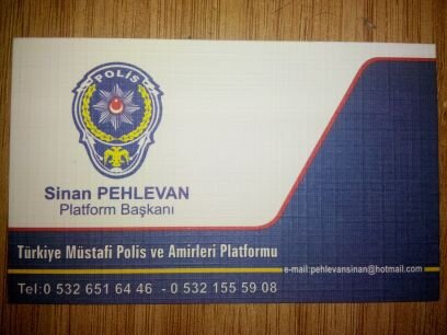 MÜSTAFİ VE İHRAÇ EDİLMİŞ POLİS MEMURU VE AMİRLERİ PLATFORM BAŞKANI