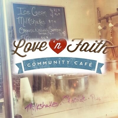Love 'n Faith Community Café: specializing in homemade Liquid Nitrogen Ice Cream, Fresh Fruit Smoothies, Espresso Bar & so much more...