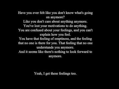 sad and lonely