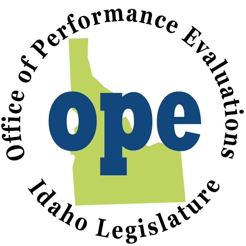 The Office of Performance Evaluations (OPE) is a nonpartisan, independent office that serves the Idaho Legislature by evaluating state policies and programs.