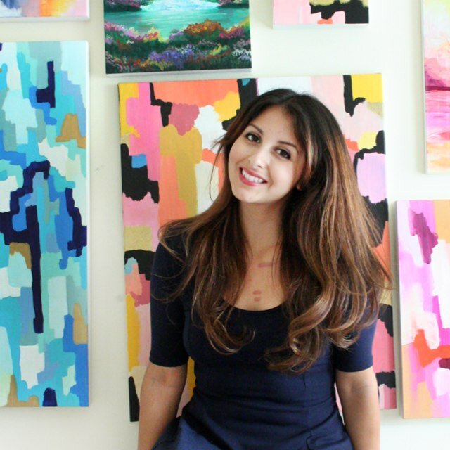 Abstract painter creating vibrantly lush color adventures.