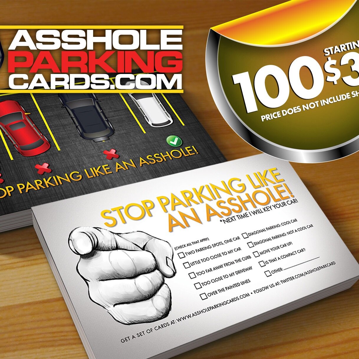 Free chubby wife video Asshole parking signs cards