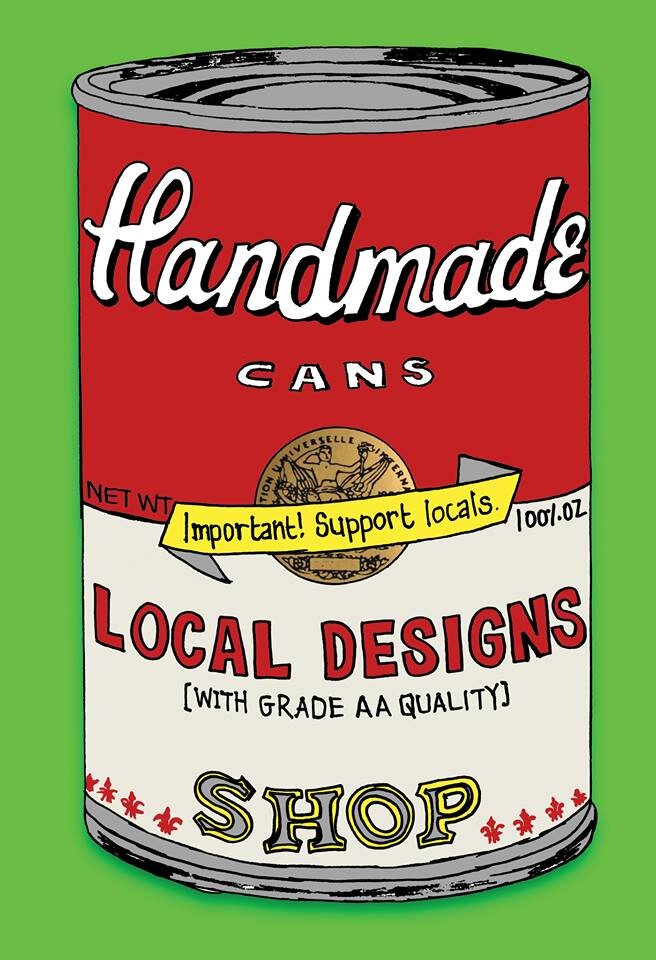 Handmade Cans - funky in the city! 47 Shields St - now with added coffee ;)