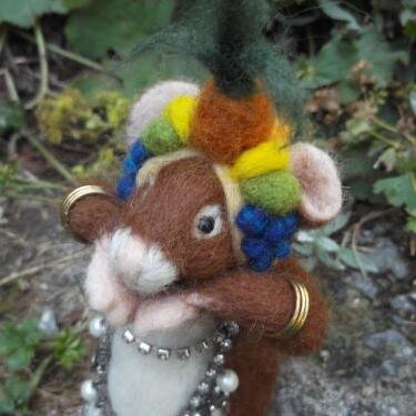 Needle felt artist and world's greatest poo picker-upper.