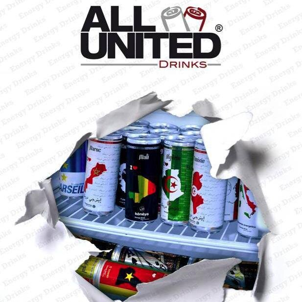 Fb : Allunited.drinks, 
Instagram: allunited.drinks
All United Drinks, La boisson énergisante dont tout le monde en parle !