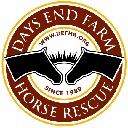 DEFHR's profile picture. Days End Farm Horse Rescue (DEFHR) is a #nonprofit working to protect #horses from #abuse and #neglect & educate people about proper #equine care and treatment