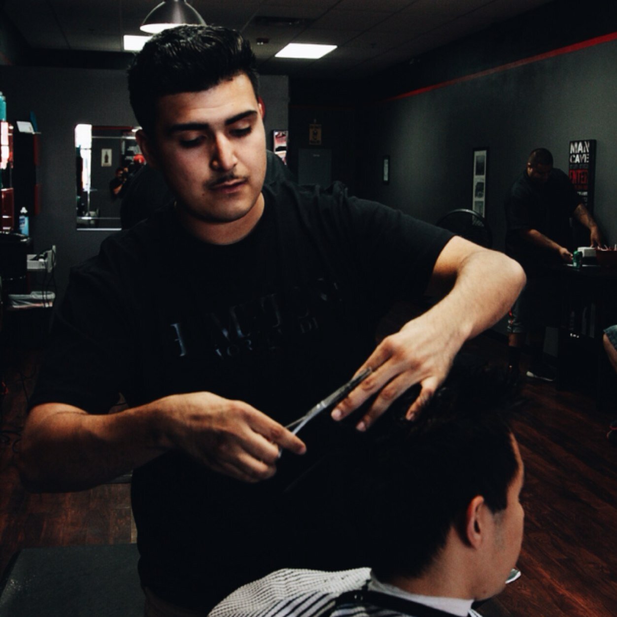 Im a chill dude like to party im a barber hmu for a haircut