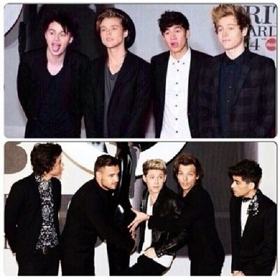 1D and 5sos fanatics here! Dreams of one day meeting both, and taking my hvery best friends with me. Please help me by voting daily with the website given❤️5⃣☀️