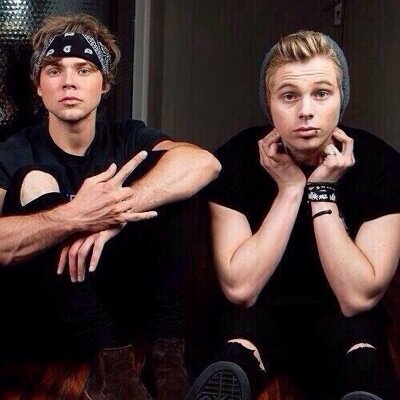 Fangirls over 5 seconds of Summer.
This one time Calum and Luke kept looking over at us! We love the boys;) 0/5 personals- @ItsSteph_x @arcticashton_x