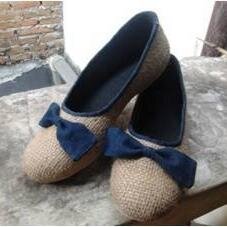 Sepatu unik, berkualitas dan trendy. made from Kain Goni :)