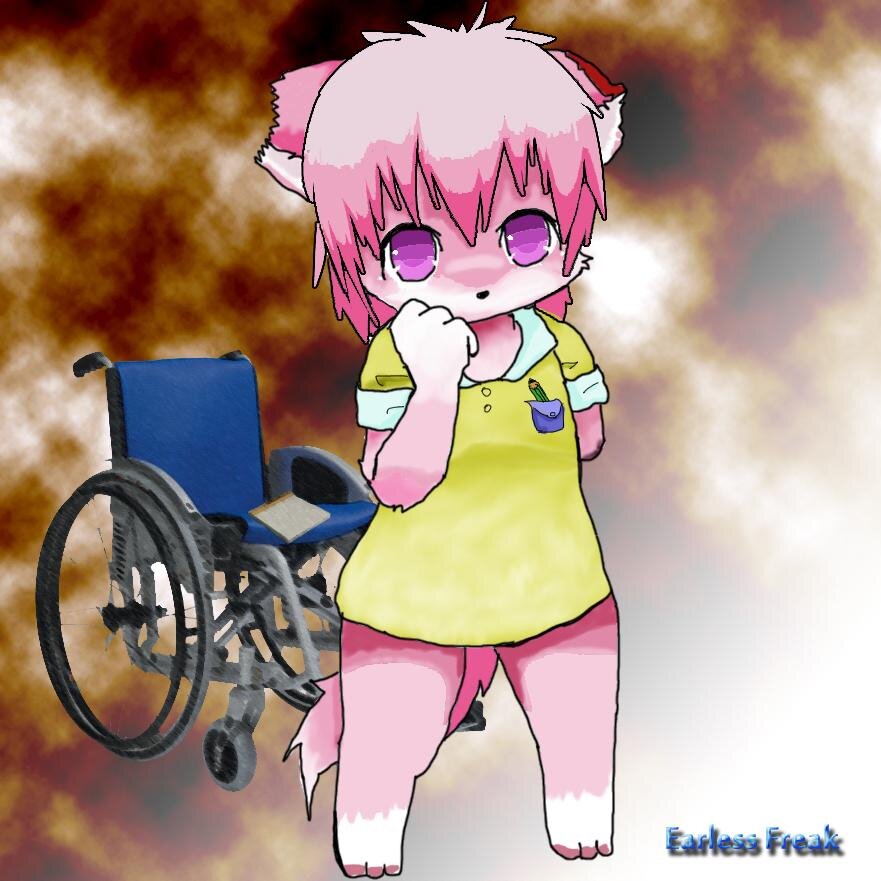 earlessfreak_be's profile picture. 123cm / Female / 18 / 23kg / Wheelchair / ……. / 냐아아-! / 바이즈와 같은 고아원