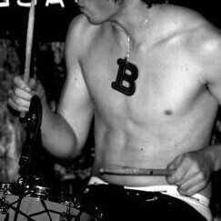Bradie Webb hits me on his drums