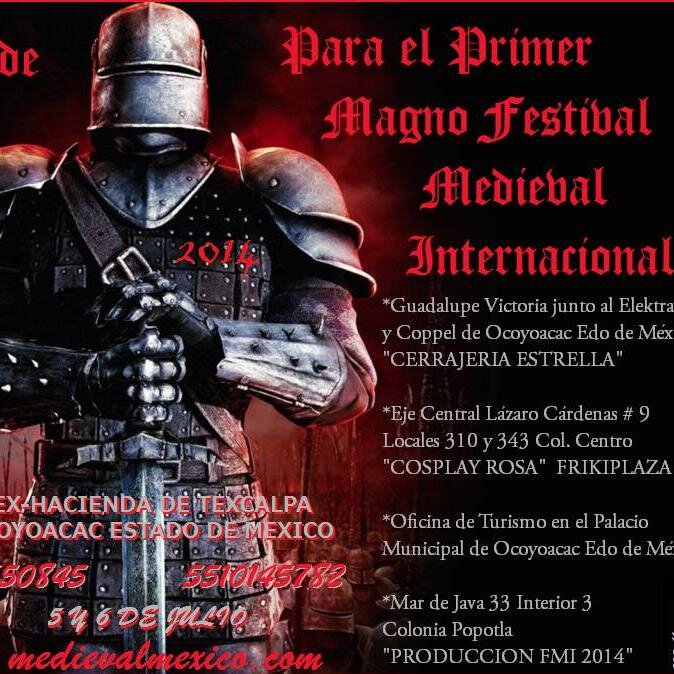 MedievalFestInt's profile picture. Festival Medieval Internacional 
5 y 6 Julio 2014