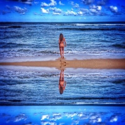 at the beach ༄