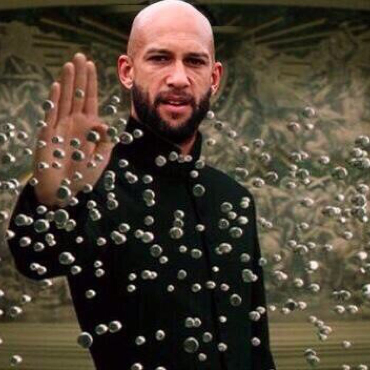 When I'm not deflecting goals, I'm saving shit.