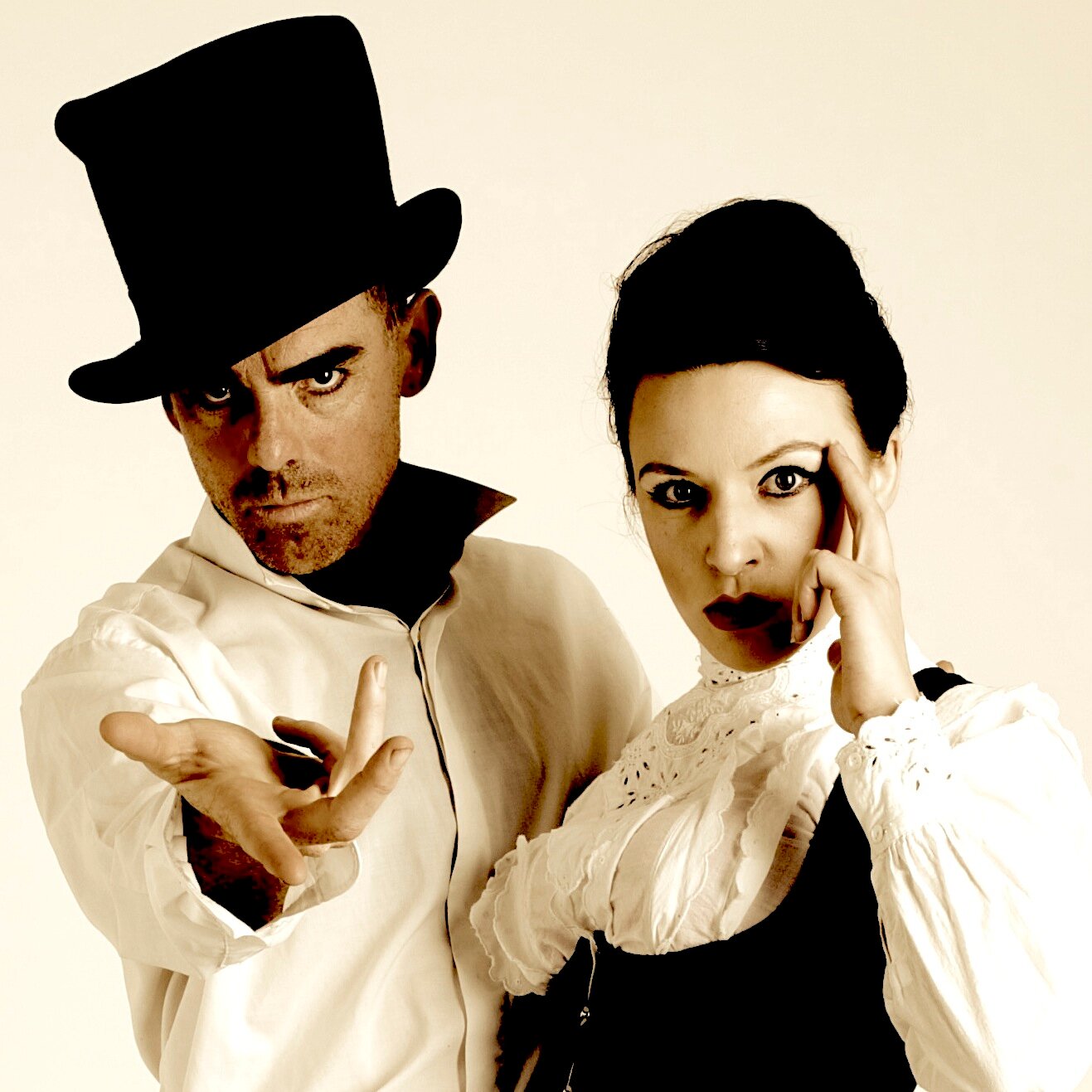 Live variety entertainment, sideshow, magic and mindreading from David Ladderman and Lizzie Tollemache. AKA 'Mr and Mrs Alexander' Canadian tour 2014.