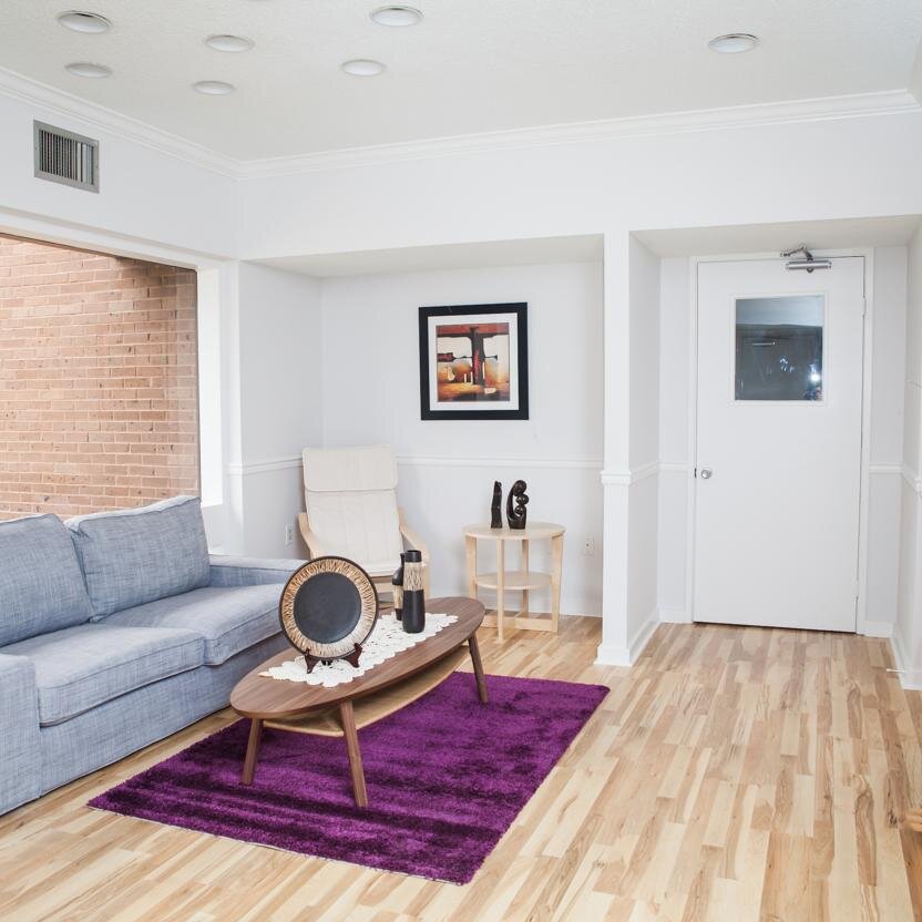 A unique MYR commercial office space where you  can lease a desk, office, or entire suite! Free wifi + coffee is just the beginning.