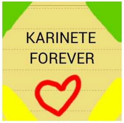 Karinete hoje, amanhã e forever. bjs de luz.