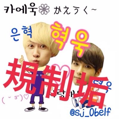 規制垢作りました。@sj_09elf카에욱の規制垢だよ。規制かかってもええじゃないか~♪