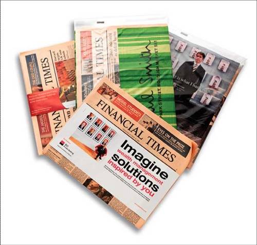 Look to have brands that align well with the FT reader brand the paper itself and send to VIP lounges, Five Star Hotels and events like Fashion week, G20 Summit
